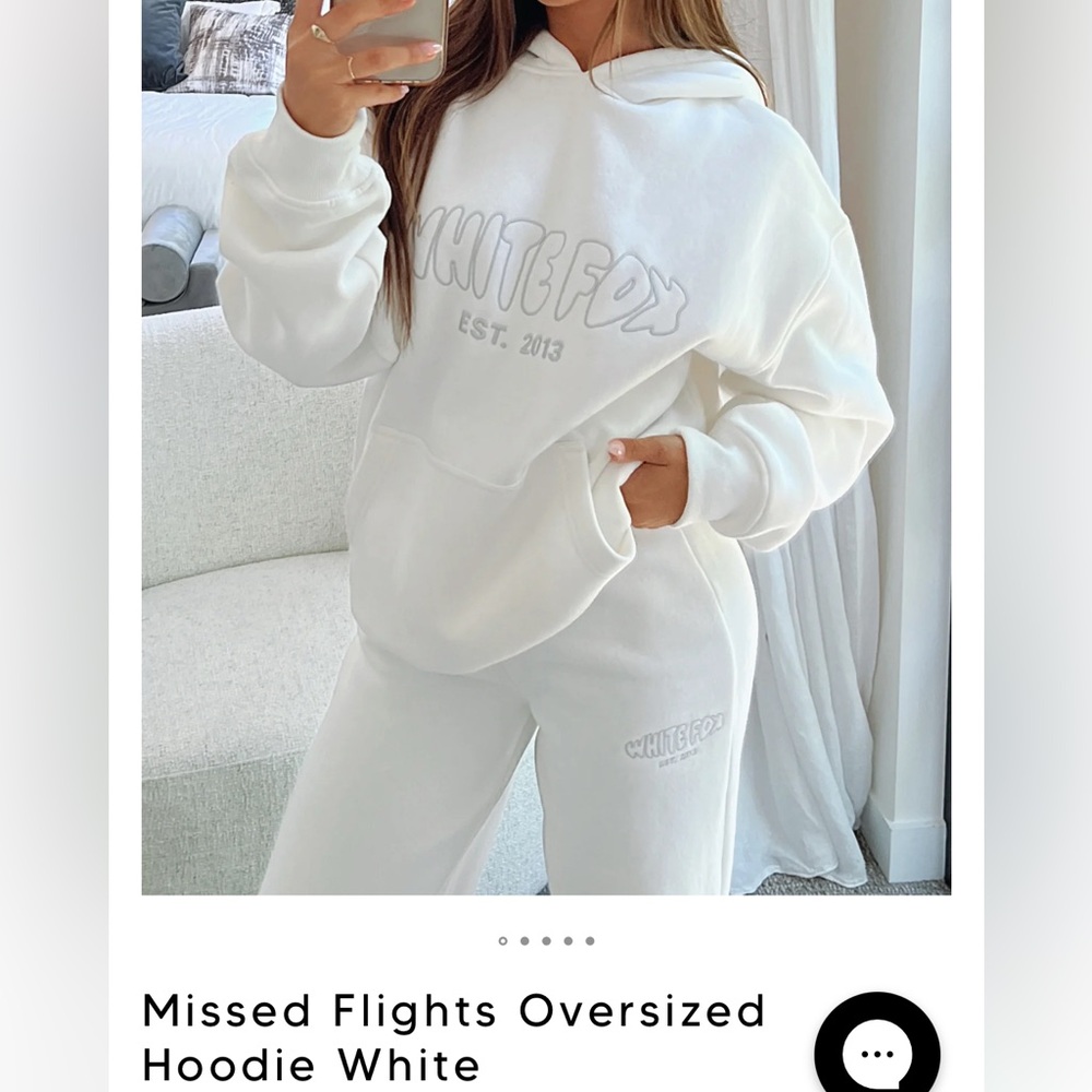 White Fox Boutique White Hoodie